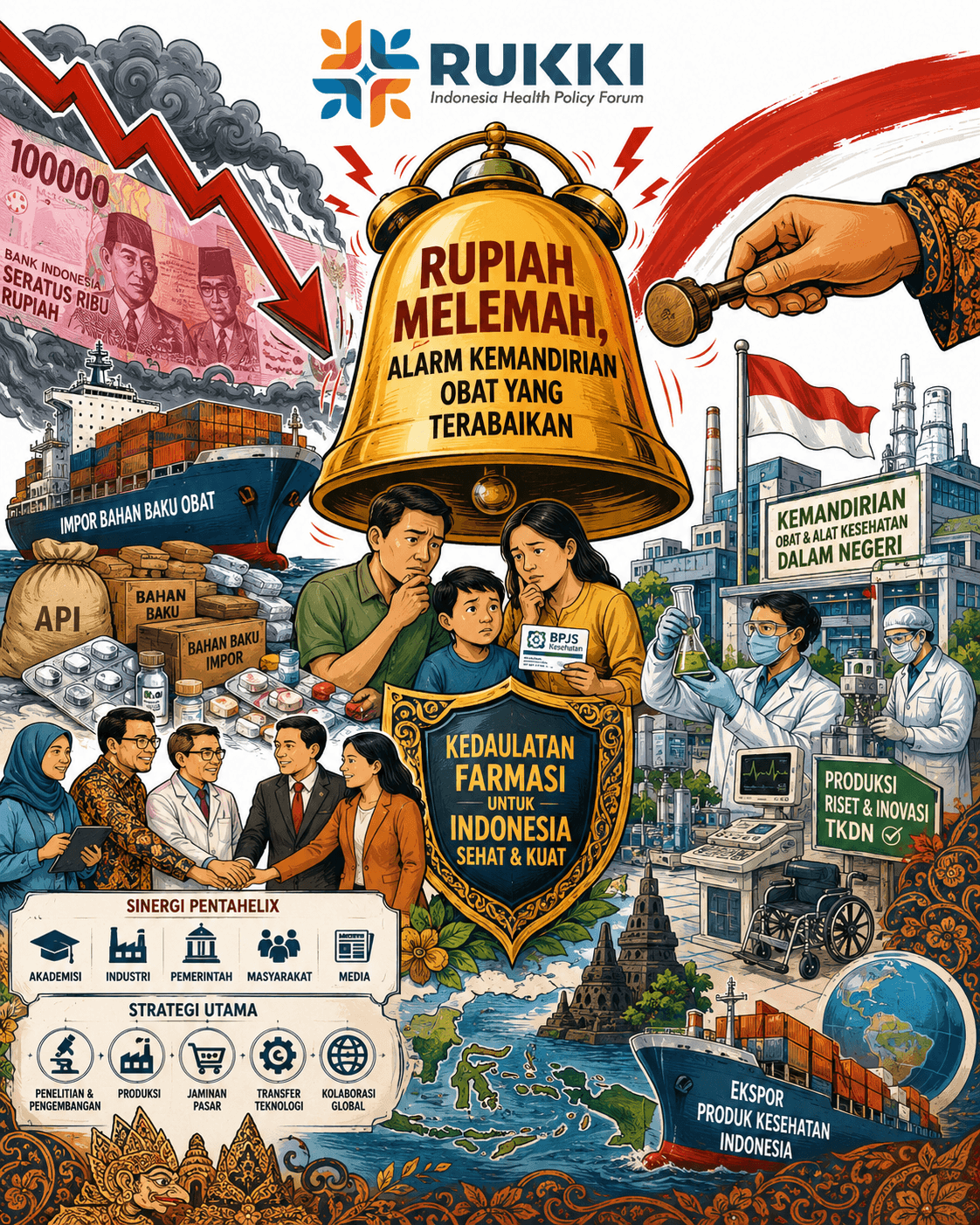 starter rupiah melemah, alarm kemandirian obat yang terabaikan rukki