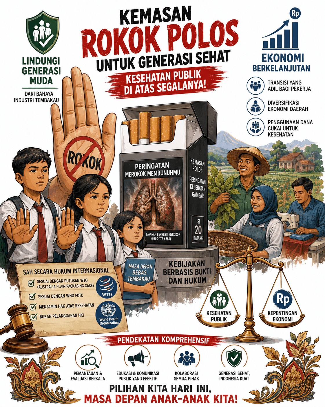 Beranda rukki foundation dilema standarisasi kemasan rokok di indonesia antara kesehatan, ekonomi, dan hak kekayaan intelektual